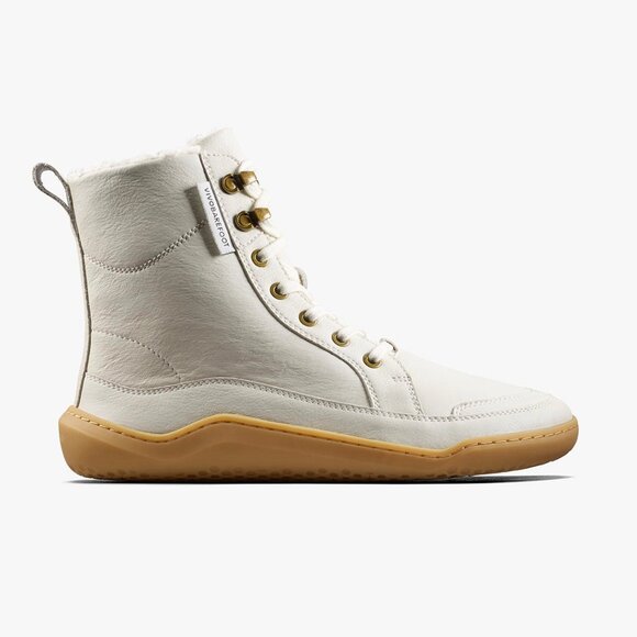 Vivo barefoot Shoes - Vivobarefoot Gobi Boot Warmlined Womens in Limestone